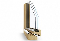 Dřevěné designové moderní okno Janošík Block