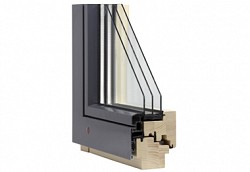 Dřevěné designové moderní okno TTK Alu Plus