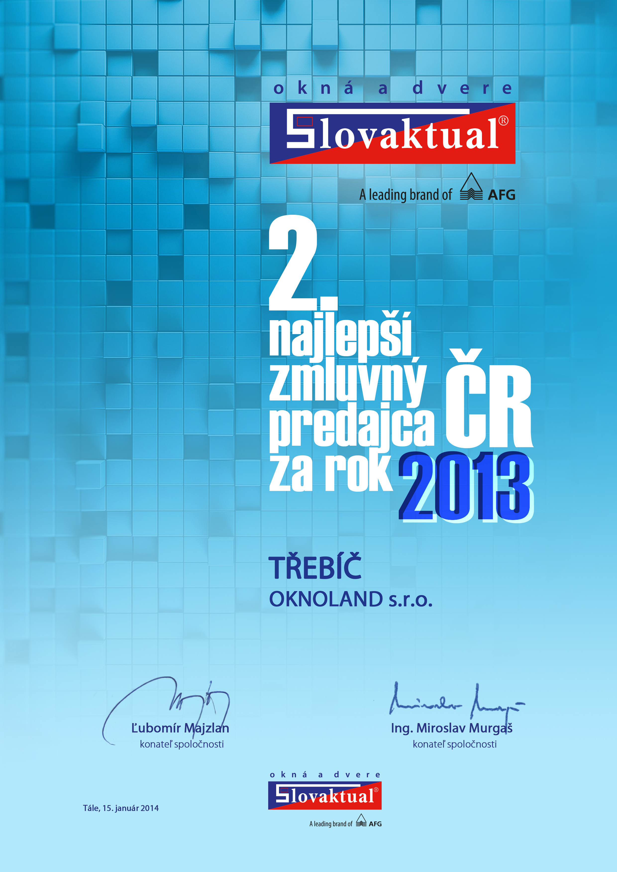 2. nejlepší prodejce v ČR 2. nejlepší prodejce v ČR